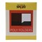 School Smart Heavyweight Two-Pocket Poly Folder, Black, Pack of 25